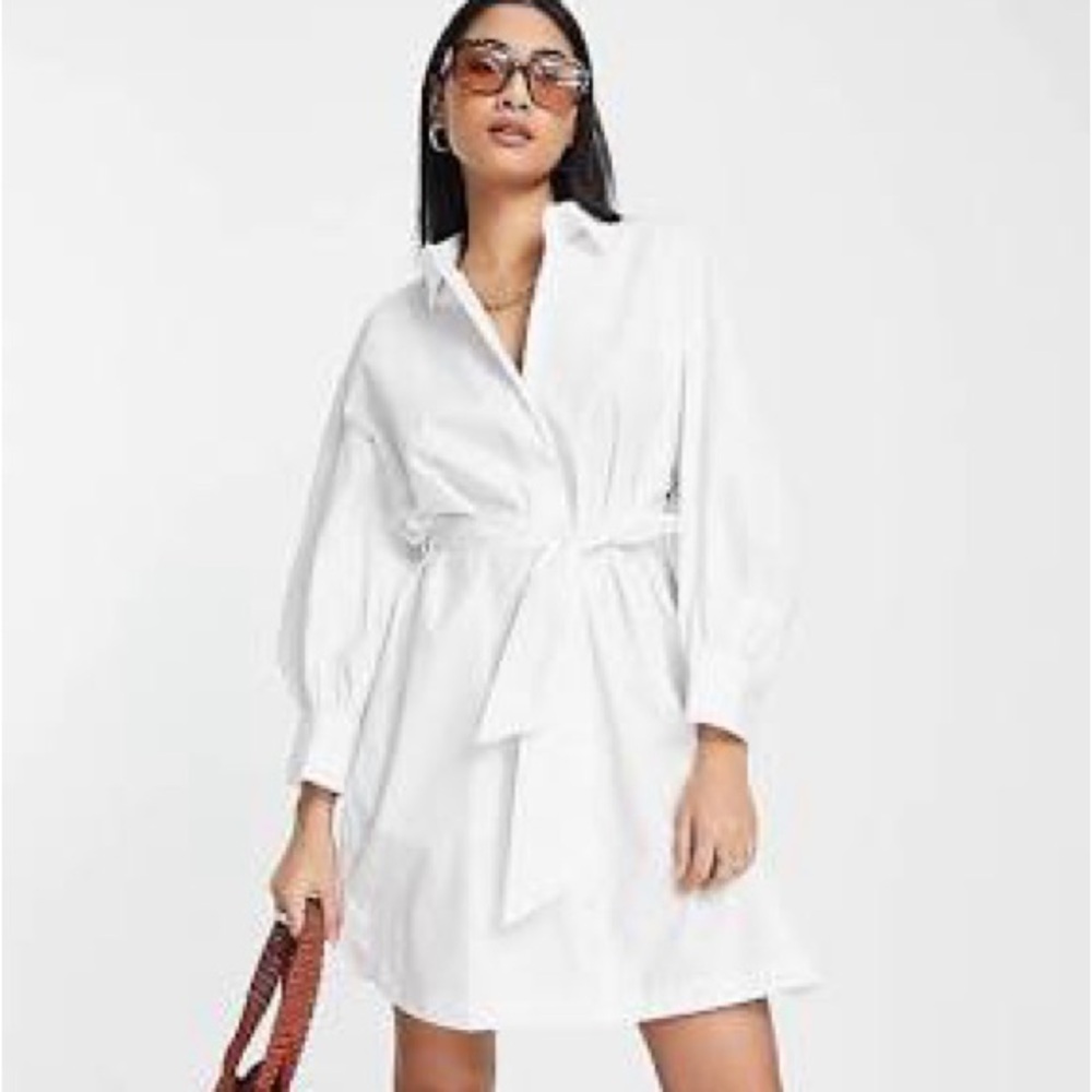 White Shirt Dress from Mango